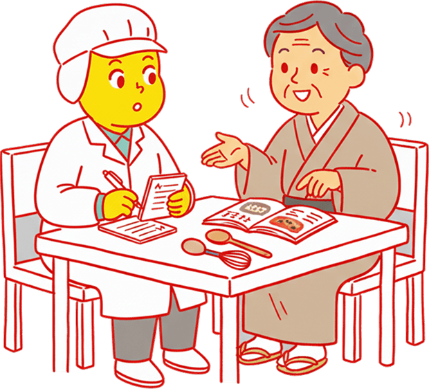 レシピのヒアリング