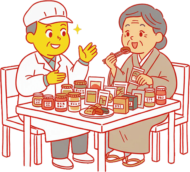 サンプルの試食