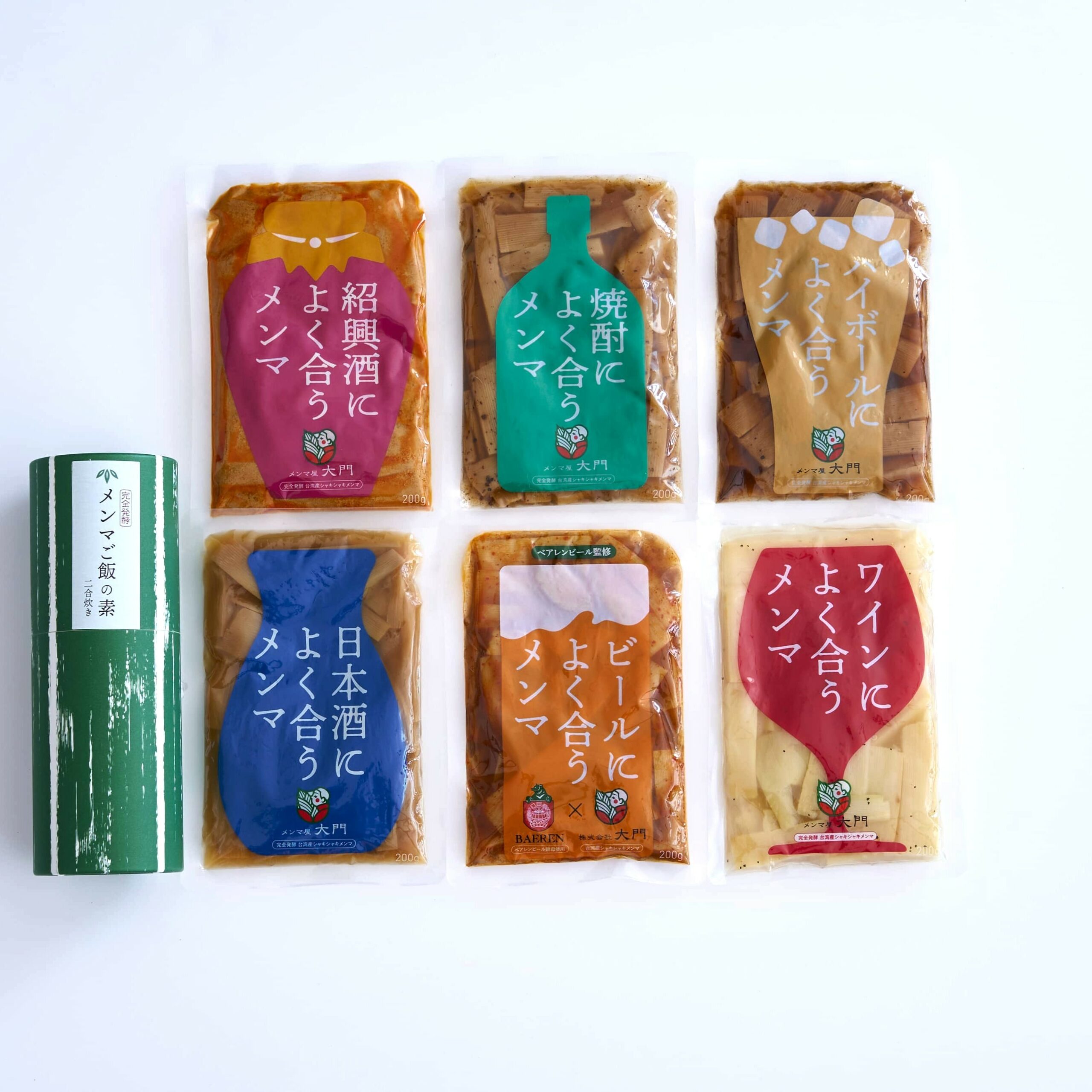 【送料無料！】お酒によく合うメンマ６種+メンマご飯セット